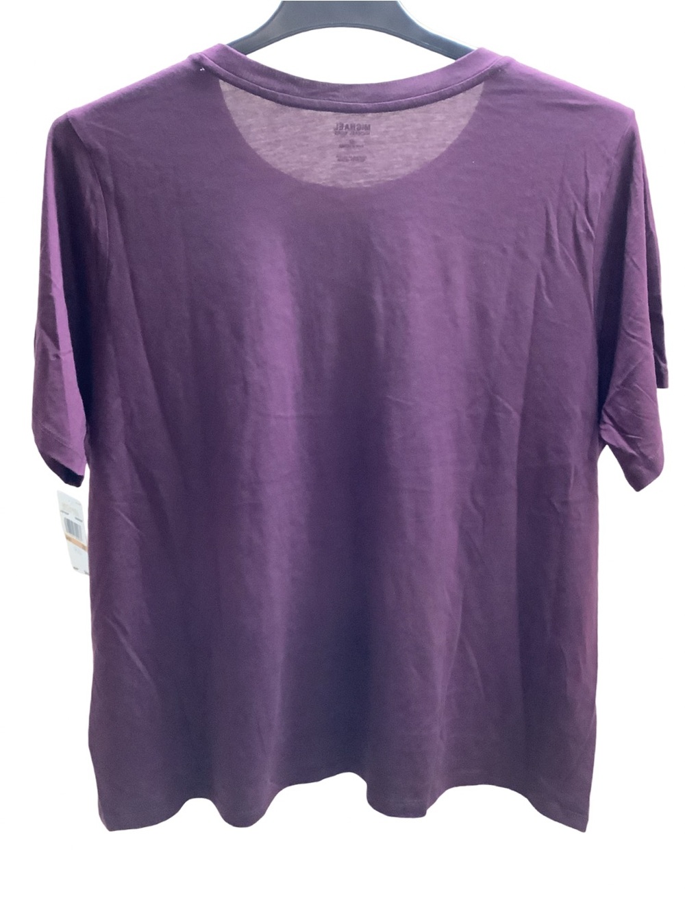 Michael Kors Size 2X Women’s Plum Gold Stud Logo Tee. New With Tags - Picture 2 of 5